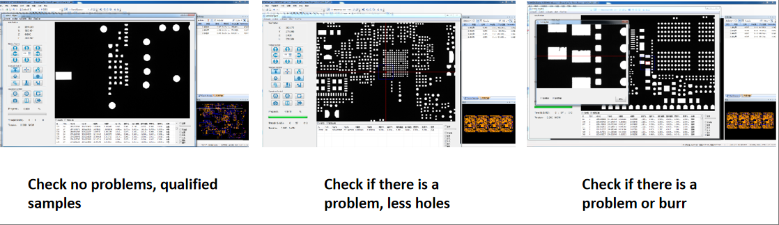 Laser steel mesh inspection machine inspection results